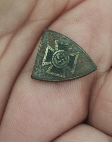 WW2 GERMAN NAZI RELIC FOUND NS Reichs Kreigerbund, NSRKB Stickpin - National Socialist Imperial Fighter's League - soldiers welfare organization