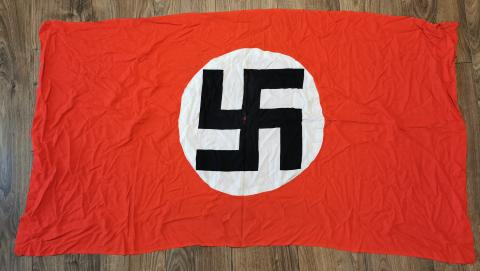WW2 GERMAN NAZI THIRD REICH NSDAP DOUBLE SIDE FLAGWW2 GERMAN NAZI THIRD REICH NSDAP DOUBLE SIDE FLAG banner pennant swastika