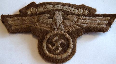 WW2 GERMAN NAZI TUNIC REMOVED NSKK EAGLE SLEEVE PATCH INSIGNIA CLOTH N.S.K.K