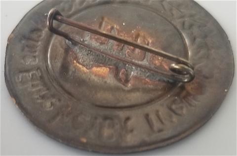 WW2 GERMAN NAZI VERY RARE WAFFEN SS MEMBERSHIP BADGE WITH THE MEINE EHRE HEIßT TREUE DAGGER MOTO