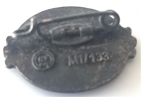 WW2 GERMAN NAZI VERY RARE WAFFEN SS SS-FM FM-SS MEMBERSHIP PIN BY RZM