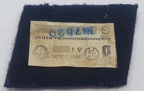 WW2 GERMAN NAZI WAFFEN SS COLLAR TAB SET RZM TAG NCO TUNIC