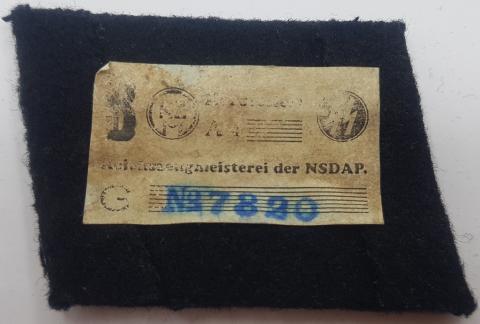 WW2 GERMAN NAZI WAFFEN SS COLLAR TAB SET RZM TAG NCO TUNIC