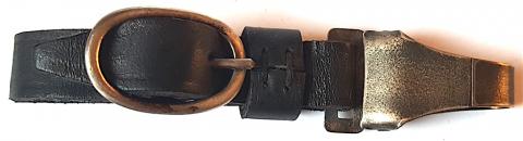 WW2 GERMAN NAZI WAFFEN SS DAGGER LEATHER HANGER LOOP MAKER RZM WITH SS RUNES - D.R.G.M