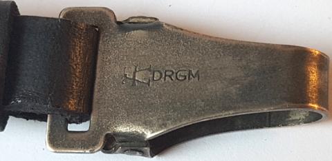 WW2 GERMAN NAZI WAFFEN SS DAGGER LEATHER HANGER LOOP MAKER RZM WITH SS RUNES - D.R.G.M