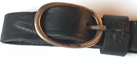 WW2 GERMAN NAZI WAFFEN SS DAGGER LEATHER HANGER LOOP MAKER RZM WITH SS RUNES - D.R.G.M