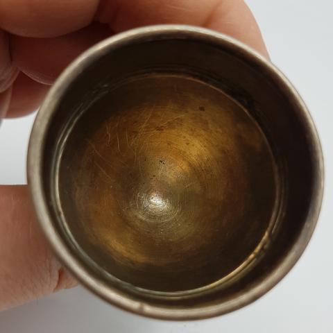 WW2 GERMAN NAZI WAFFEN SS KANTINE SILVERWARE EGG CUP PANZER TOTENKOPF ALLGEMEINE