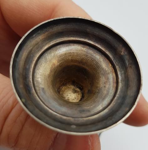 WW2 GERMAN NAZI WAFFEN SS KANTINE SILVERWARE EGG CUP PANZER TOTENKOPF ALLGEMEINE