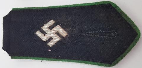 WW2 GERMAN NAZI WAFFEN SS POLIZEI GESTAPO SWASTIKA SHOULDER BOARDS SET OFFICER POLICE TUNIC