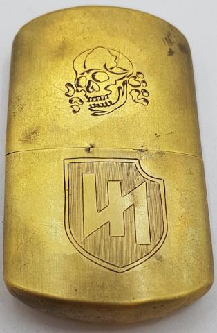 WW2 GERMAN NAZI WAFFEN SS TOTENKOPF 2ND PANZER DIVISION DAS REICH LIGHTER