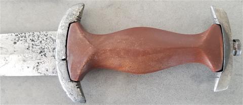 WW2 GERMAN NAZI WAR RELIC EARLY RZM SA DAGGER BATTLEFIELD FOUND WORN - COMBAT