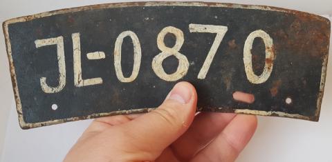 WW2 GERMAN NAZI WEHRMACHT ARMY HEER MOTORCYCLE HARLEY DAVIDSON FIT LICENCE PLATE SS