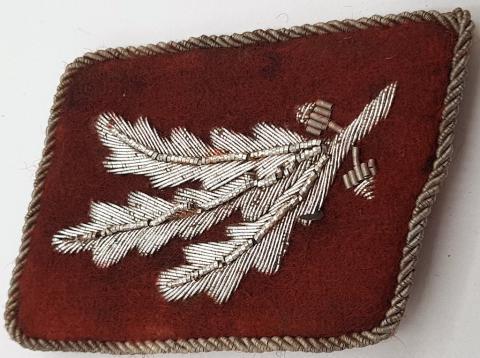 WW2 GERMAN UNIFORM THIRD REICH LEADER GENERAL OFFICER SA COLLAR TABS WITH OAKLEAF TUNIC REMOVED