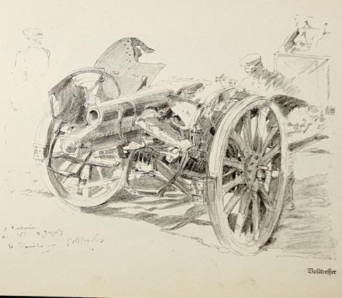 ‘Verdun’ war sketchbook by Albert Reich 50 drawings book 1916 WW1 paintings