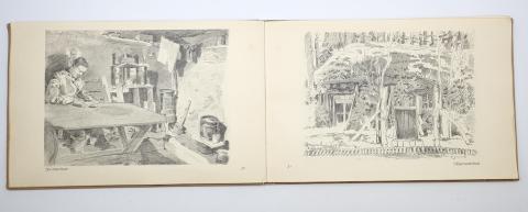 ‘Verdun’ war sketchbook by Albert Reich 50 drawings book 1916 WW1 paintings