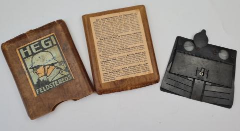 3D stereo glasses for field use Wehrmacht - in case - hegi feldstereo