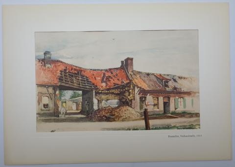 Adolf Hitler AQUARELLE portfolio original WATERCOLORS paintings AH HEINRICH HOFFMANN original for sale