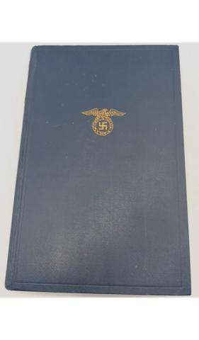 Adolf Hitler Mein Kampf 1939 edition blue cover embossed swastika eagle first 1st edition