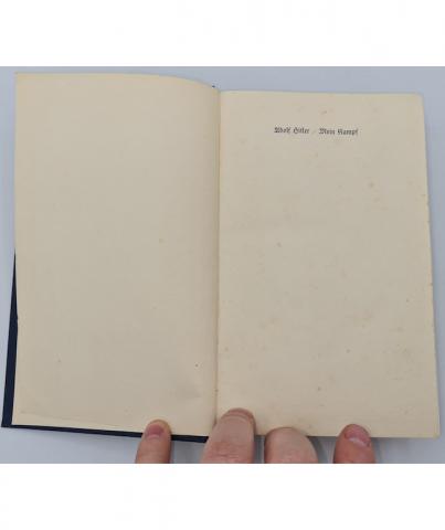 Adolf Hitler Mein Kampf 1939 edition blue cover embossed swastika eagle first 1st edition