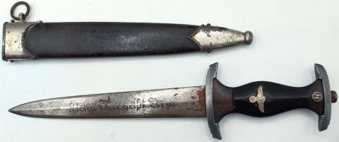 Combat Early WAFFEN SS RZM German DAGGER original for sale dague a vendre allemande anodized