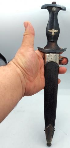 Combat Early WAFFEN SS RZM German DAGGER original for sale dague a vendre allemande anodized