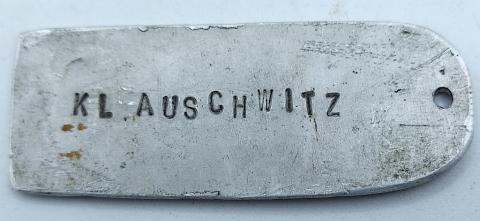 Concentration Camp Auschwitz TOKEN to identify belongings of an Polish Inmate