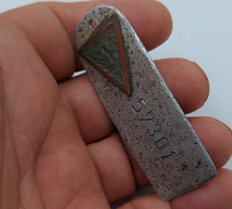 Concentration Camp Auschwitz TOKEN to identify belongings of an Polish Inmate