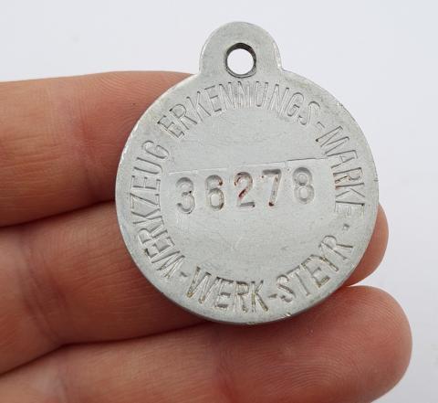Concentration camp Mauthausen tokens jetons subcamp Steyr inmate belongings original