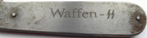 Concentration camp Waffen SS guard Zyklon B canister can opener holocaust