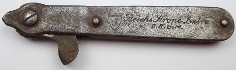 Concentration Camp Zyklon B canister opener D.R.G.M holocaust jew jewish extermination poison