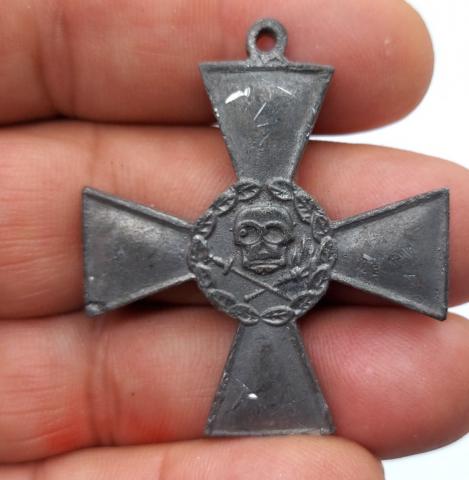 Cross Bravery Skull Award general Bulak Balakhovich Russian Civil War Medal