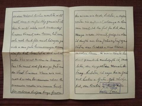 DACHAU concentration camp FELDPOST letter + enveloppe 1941 holocaust