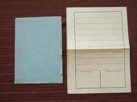 DACHAU concentration camp FELDPOST letter + enveloppe 1941 holocaust