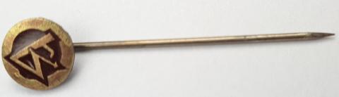Early Third Reich SA paramilitary Brown Shirts membership pin stickpin