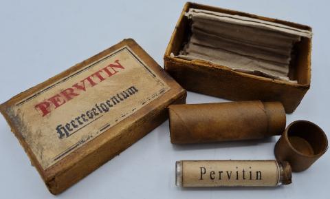 PERVITIN Wehrmacht Panzer Waffen SS  ORIGINAL  Hitler drugs meth