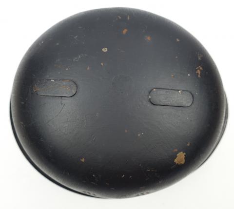 Helmet of the German Nazi M34 Luftschutz anti-aircraft guard double decals POLIZEI POLICE