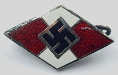 Hitler Youth HJ diamond pin by RZM m1/143 hitlerjugend dj jeunesse hitlerienne