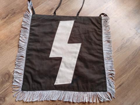 HITLER YOUTH HJ TRUMPET MUSICAL INSTRUMENT FLAG BANNER PENNANT DOUBLE SIDES