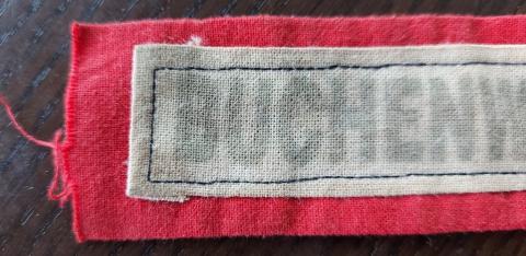 HOLOCAUST Concentration Camp BUCHENWALD inmate's liberation uniform patch HOLOCAUST Concentration Camp BUCHENWALD inmate's liberation uniform patch