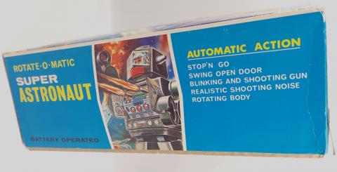 Horikawa Rotate-o-matic super astronaut robot mint tin japan WITH original Box space toy