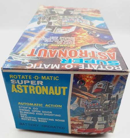 Horikawa Rotate-o-matic super astronaut robot mint tin japan WITH original Box space toy