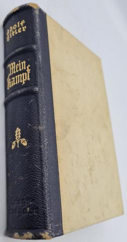 III Reich Fuhrer Adolf Hitler Mein Kampf Book rare Wedding Edition, signed, hard cover 1939