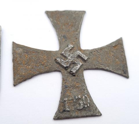 Iron Cross medal award 1st class relic ground dug found in KURLAND battlefield waffen SS - Wehrmacht Iron Cross medal award 1st class relic ground dug found in KURLAND battlefield waffen SS - Wehrmacht