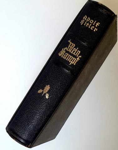 Items RARE Mein Kampf Adolf Hitler book hard cover box GOLD MUNICH logo