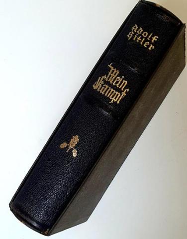 Items RARE Mein Kampf Adolf Hitler book hard cover box GOLD MUNICH logo