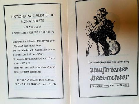 Items RARE Mein Kampf Adolf Hitler book hard cover box GOLD MUNICH logo
