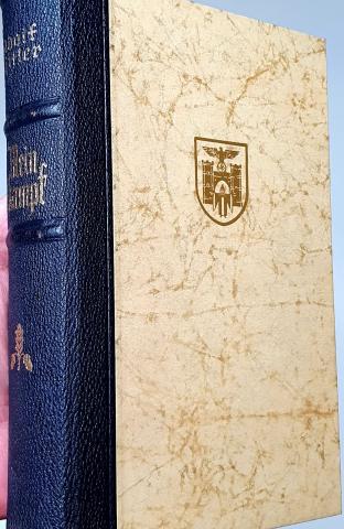 Items RARE Mein Kampf Adolf Hitler book hard cover box GOLD MUNICH logo