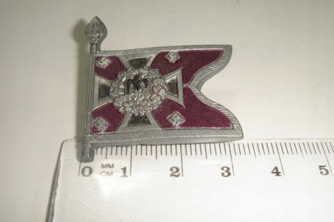 Nebeltruppe banner - WHW badge - Third Reich flag tiny marked