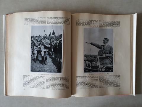 NSDAP III Reich Fuhrer Adolf Hitler cigarette red book photos fuhrer livre original for sale