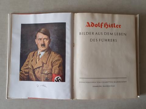 NSDAP III Reich Fuhrer Adolf Hitler cigarette red book photos fuhrer livre original for sale NSDAP III Reich Fuhrer Adolf Hitler cigarette red book photos fuhrer livre original for sale